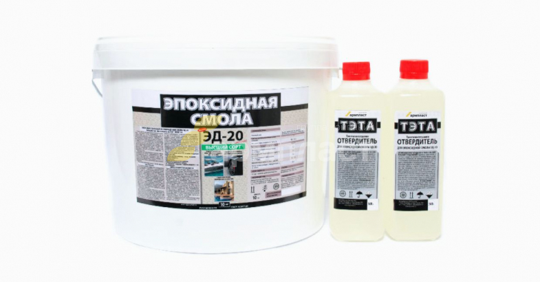 Комплект смолы ЭД-20 (10 кг) + ТЭТА (1000 гр.) от производителя