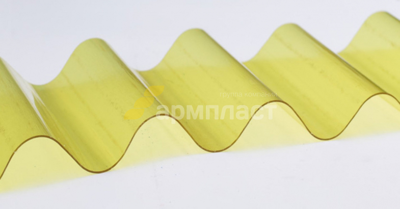 Лист стеклопластиковый профилированный цветной 40-150-1,0 (волна)